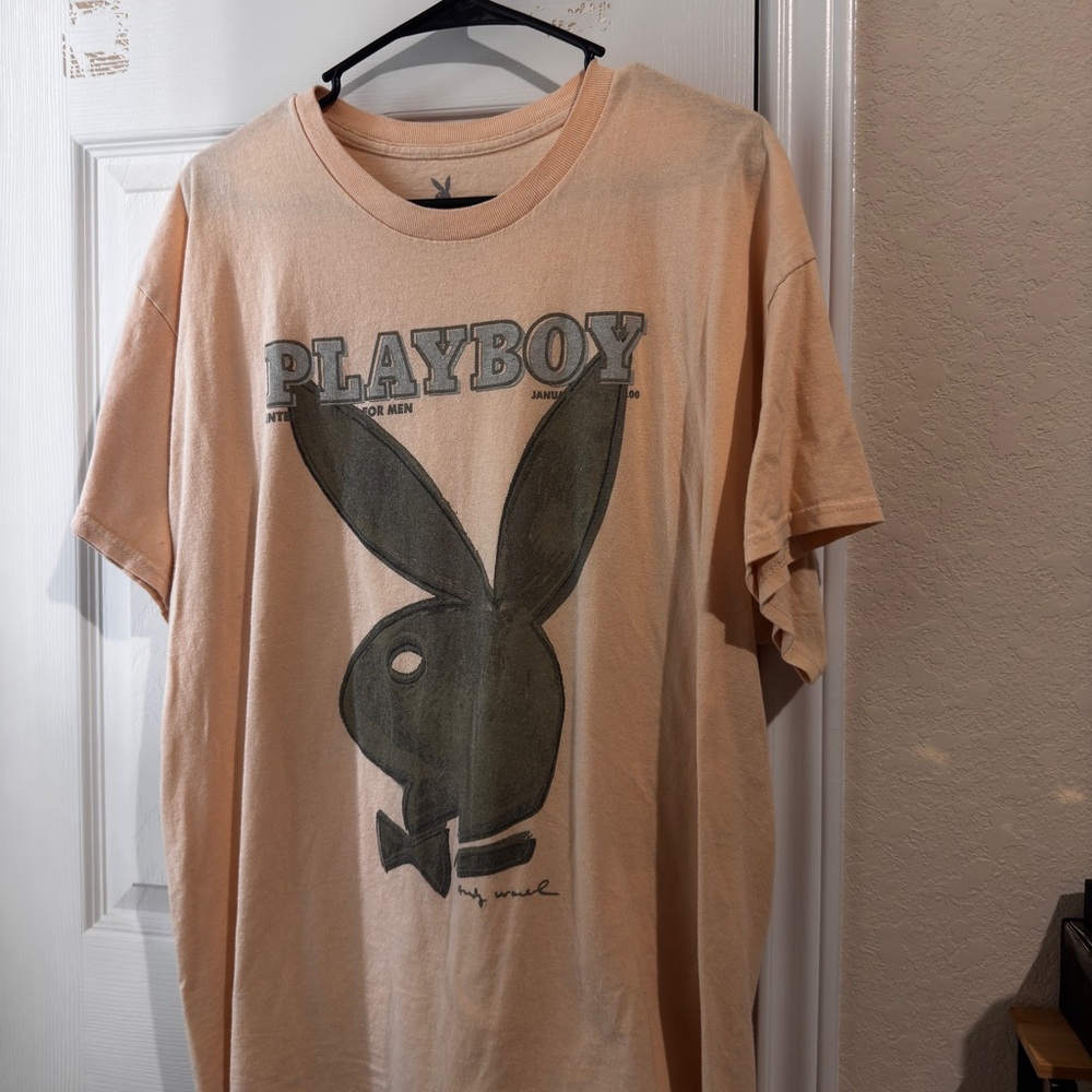 PLAYBOY Peach Graphic Tee